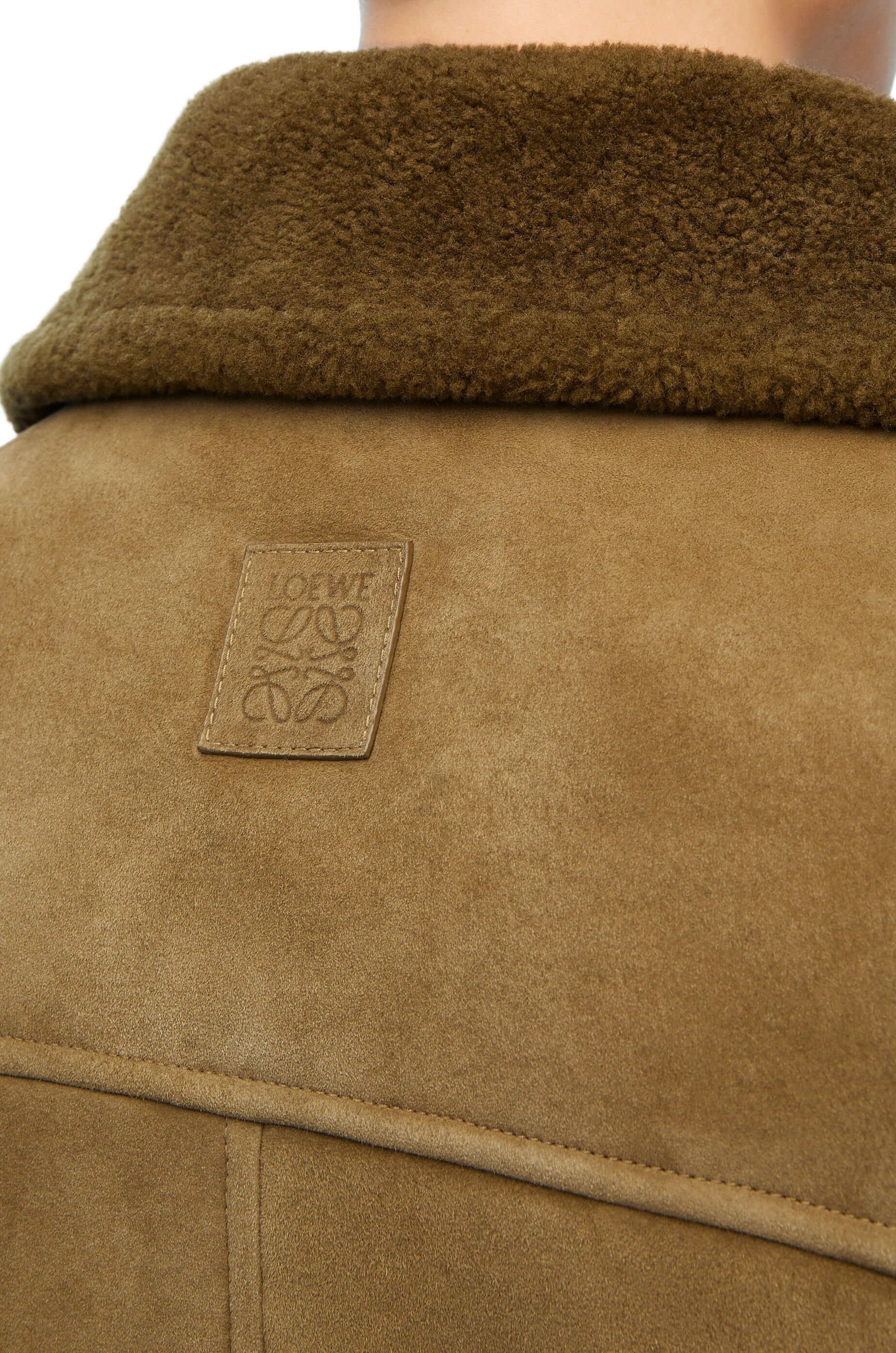 Bomber jacket in shearling - 5