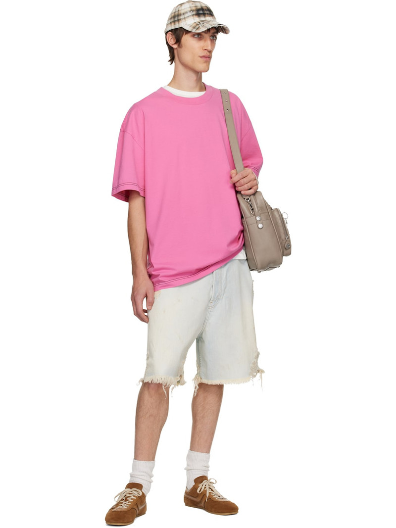 Acne Studios Blue Loose Fit Denim Shorts outlook