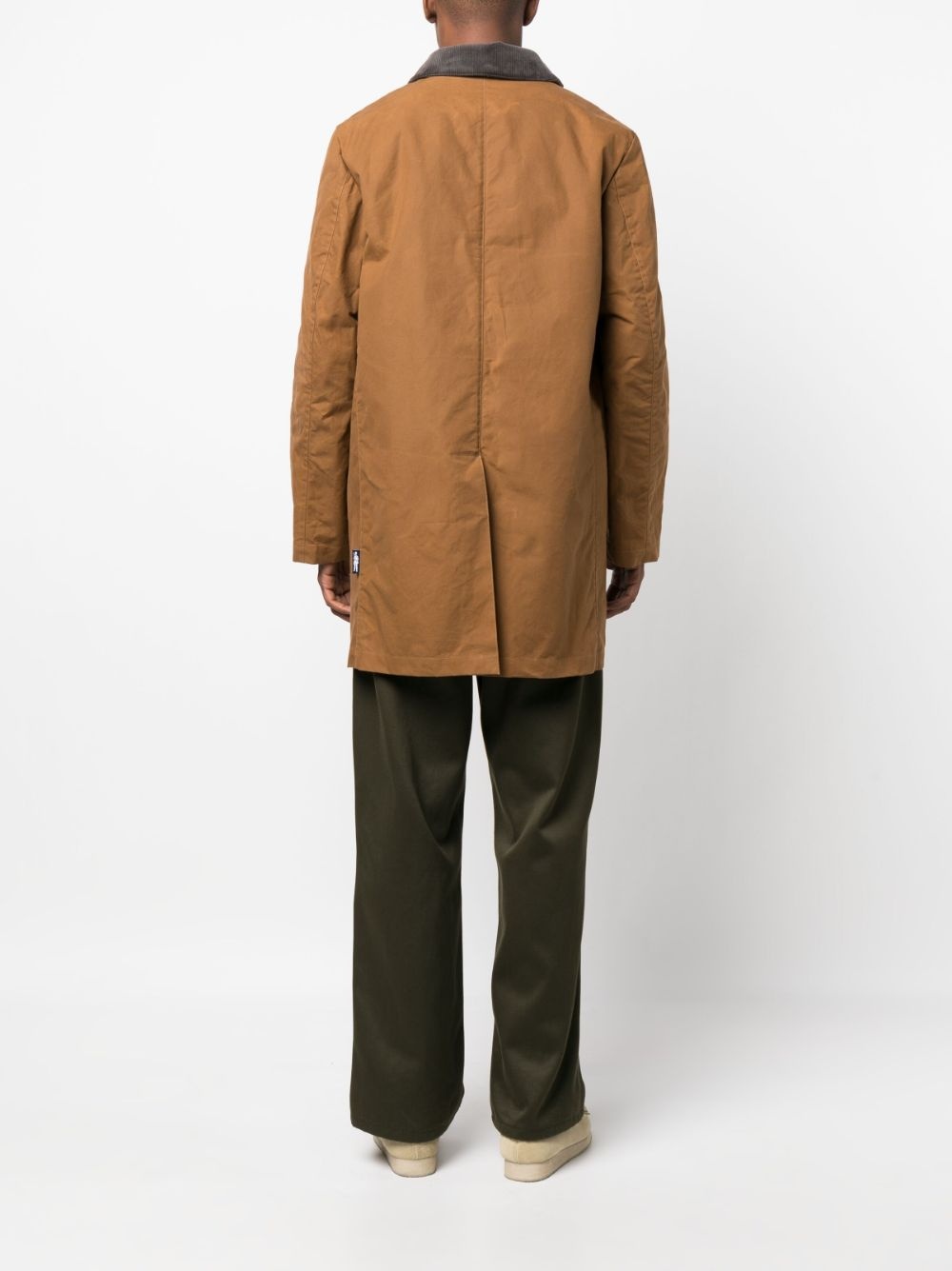 Norfolk single-breasted cotton coat - 4