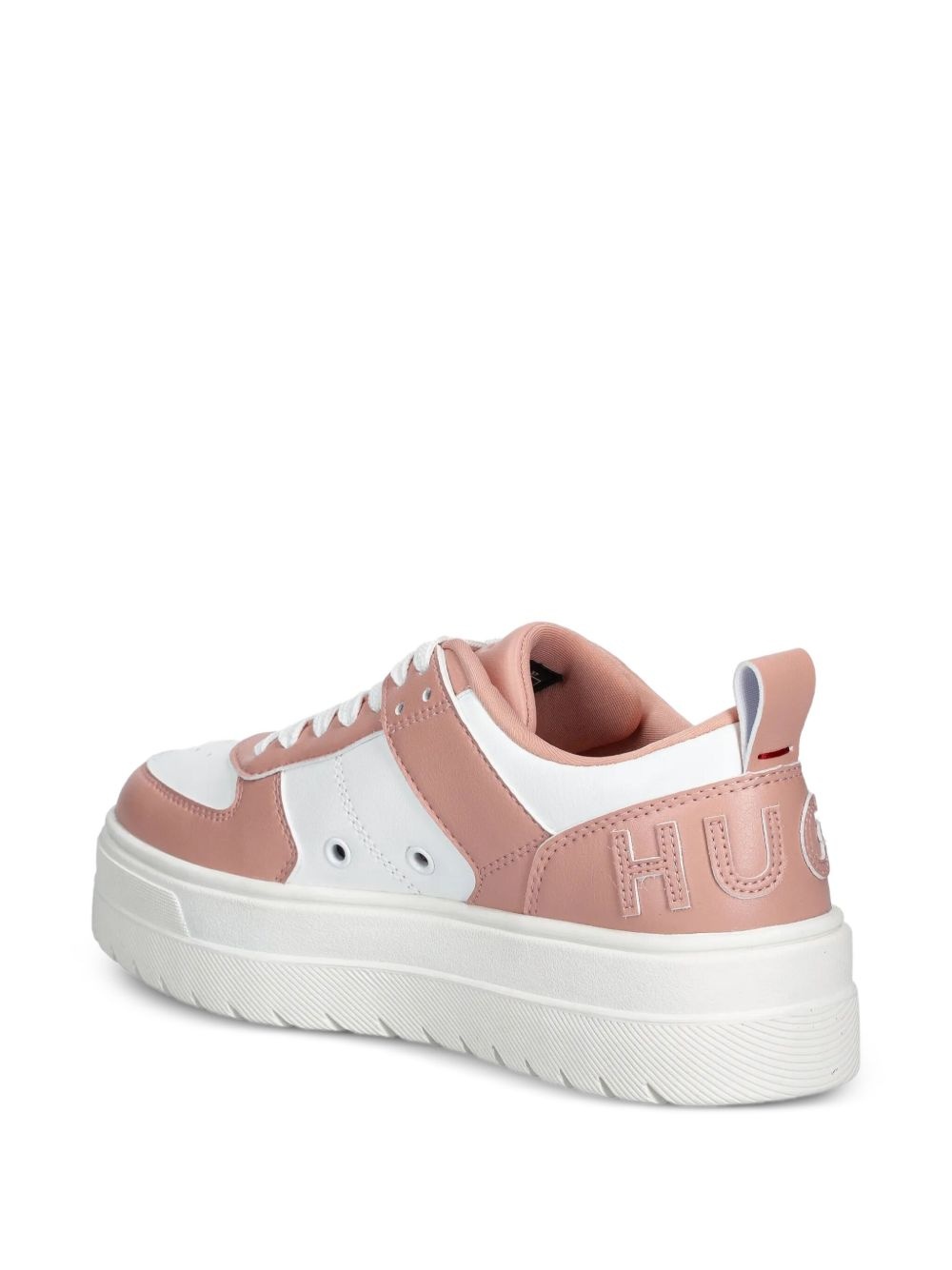 logo-lettering sneakers - 3