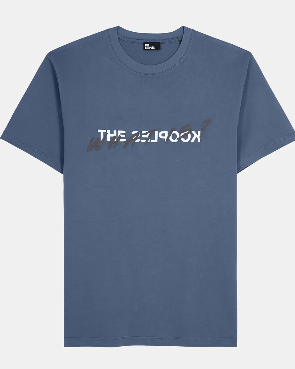 'WHAT IS' T-SHIRT, DARK BLUE - 1