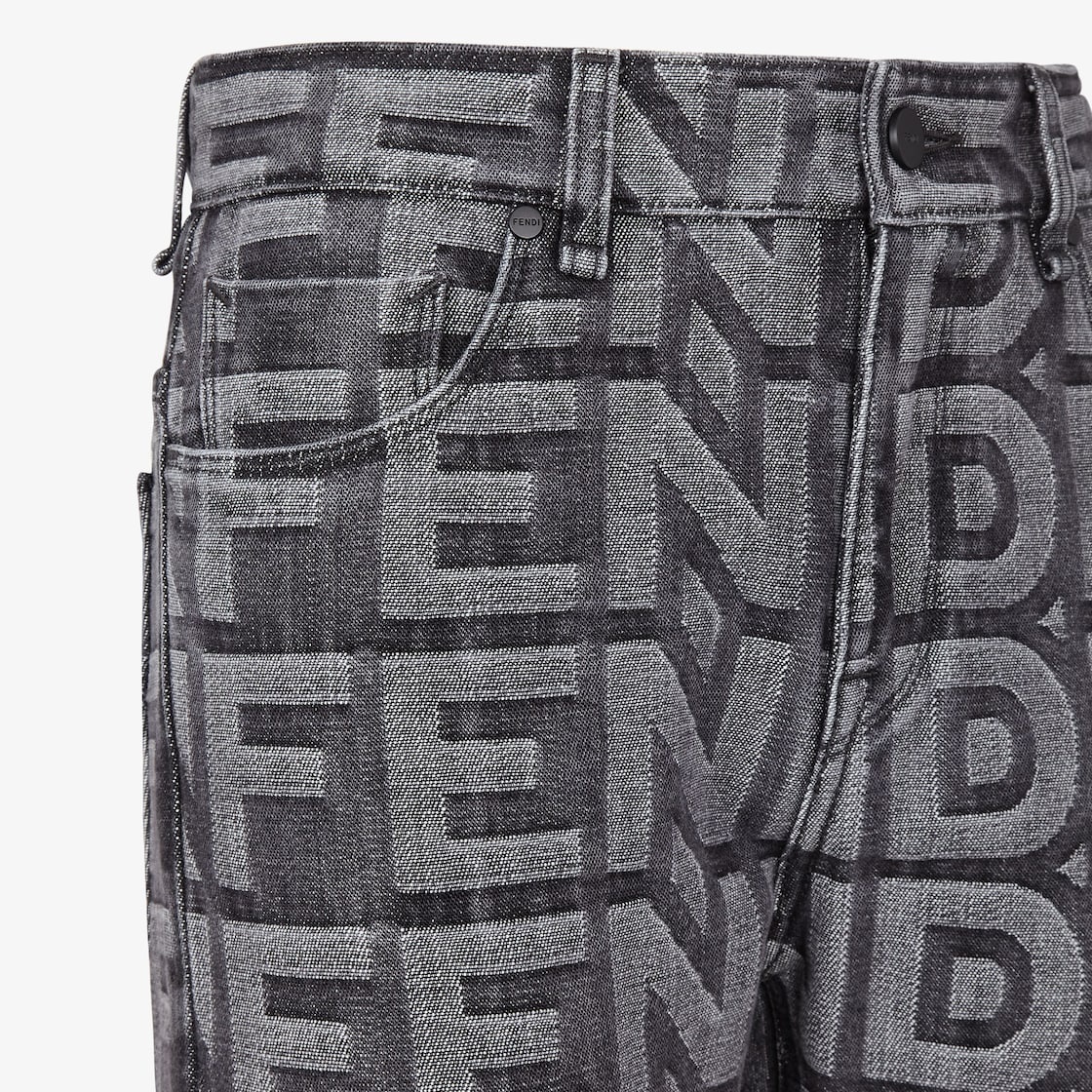 Regular-fit pants. Part of the Fendi by Marc Jacobs limited edition, this style is made of black den - 3