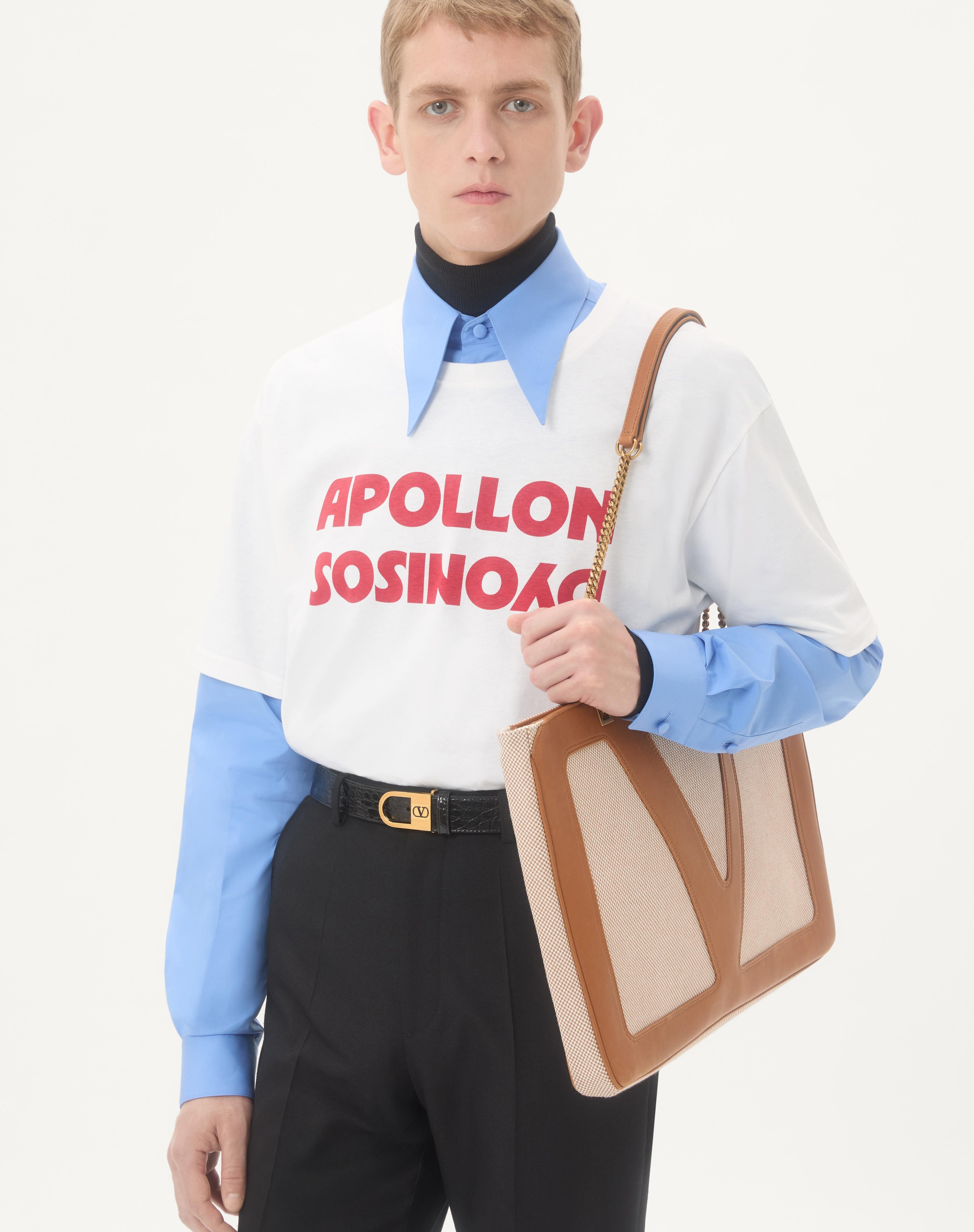 VALENTINO COTTON T-SHIRT WITH APOLLON/DYONISOS PRINT - 3