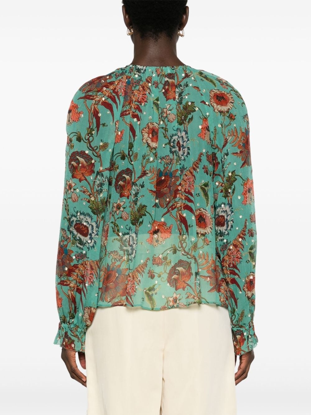 Bernadette floral-print blouse - 4