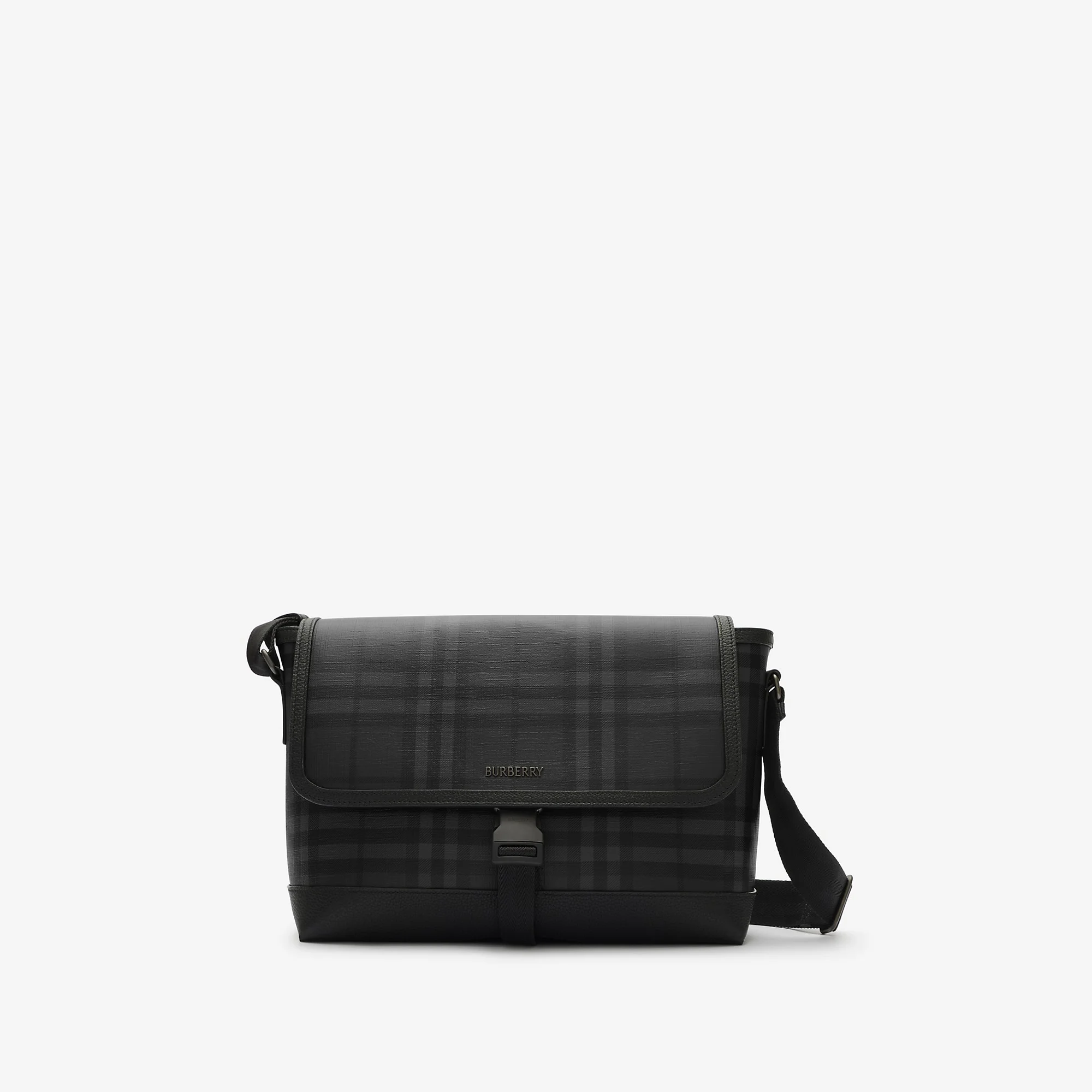 Medium City Check Clip Messenger Bag - 1