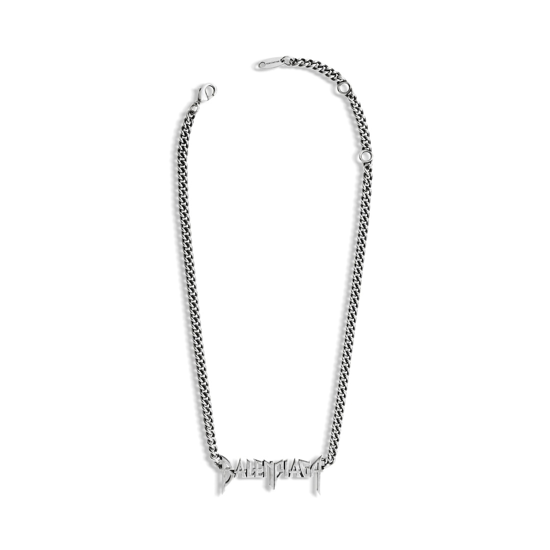 Typo Metal Necklace  in Silver - 2