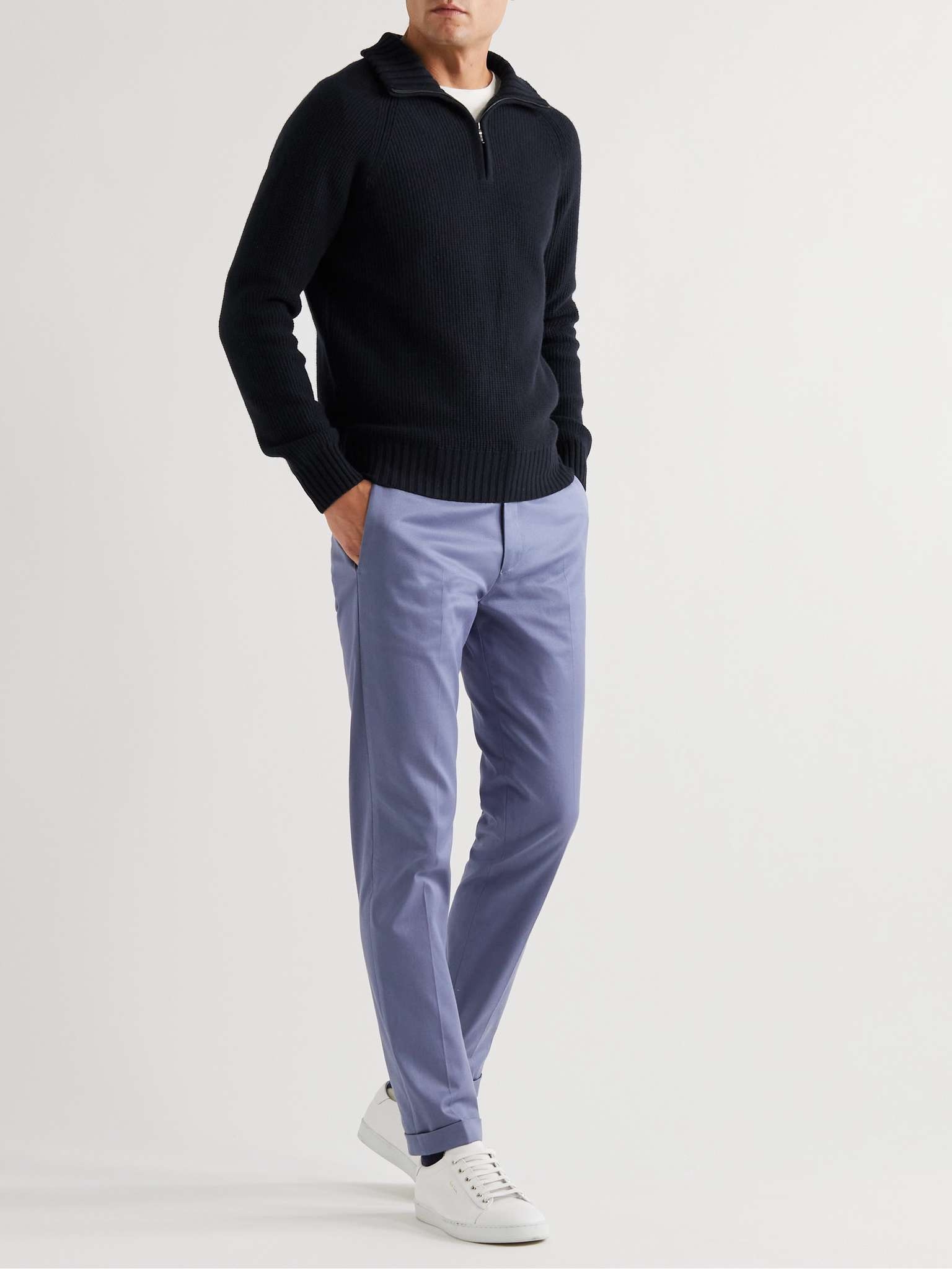 Roadster Mezzocollo Half-Zip Cashmere Sweater - 2