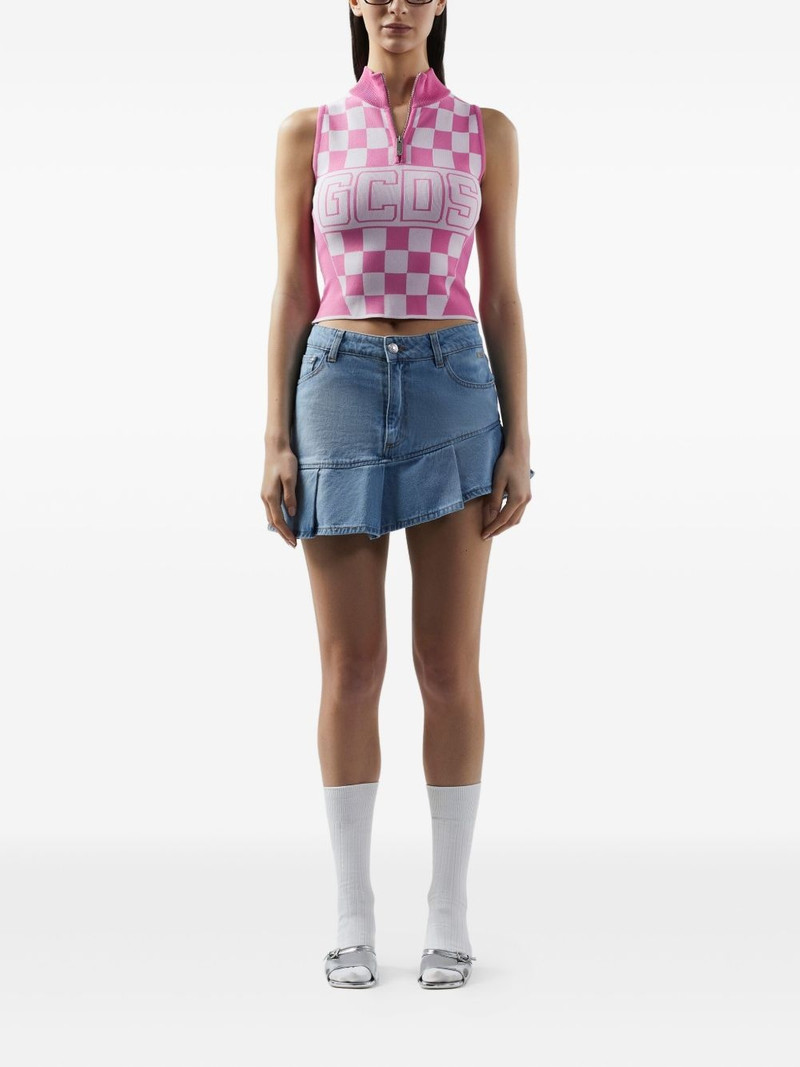 GCDS logo-print top outlook