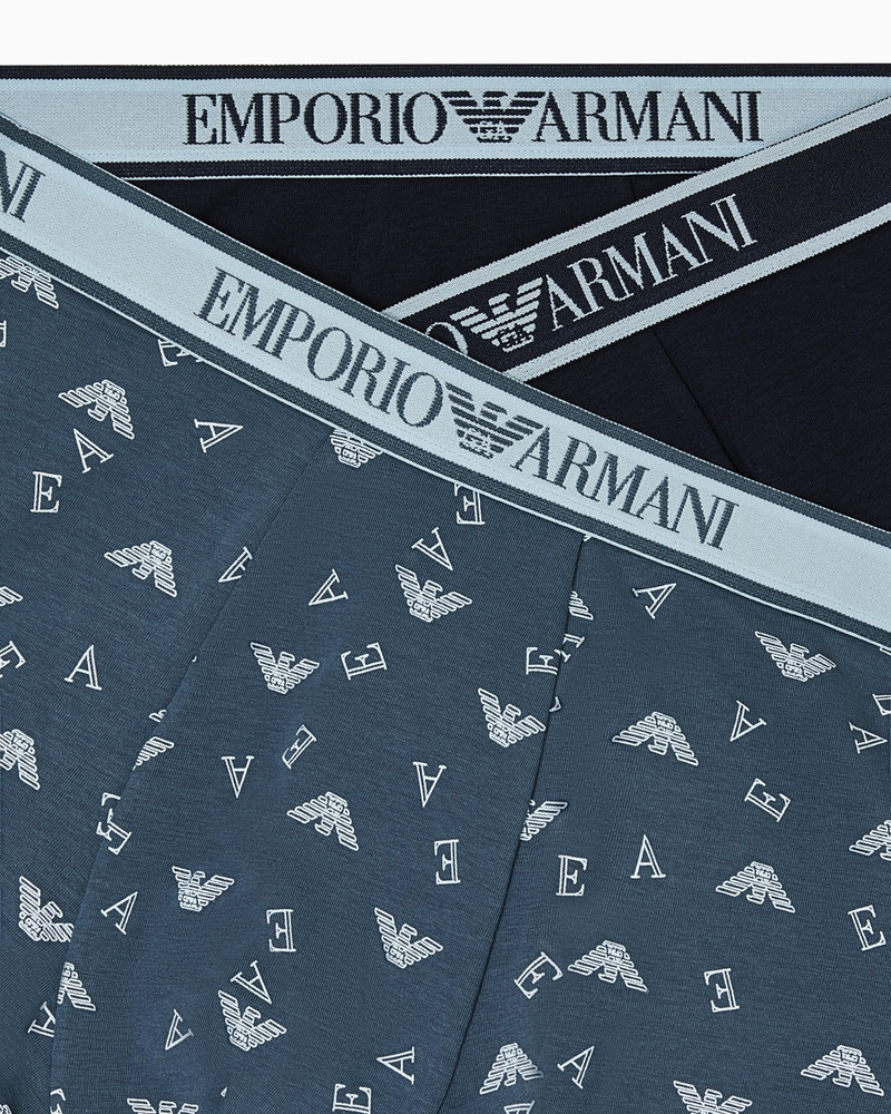 EMPORIO ARMANI THREE-PACK OF BOXER BRIEFS WITH CORE LOGO WAISTBAND outlook