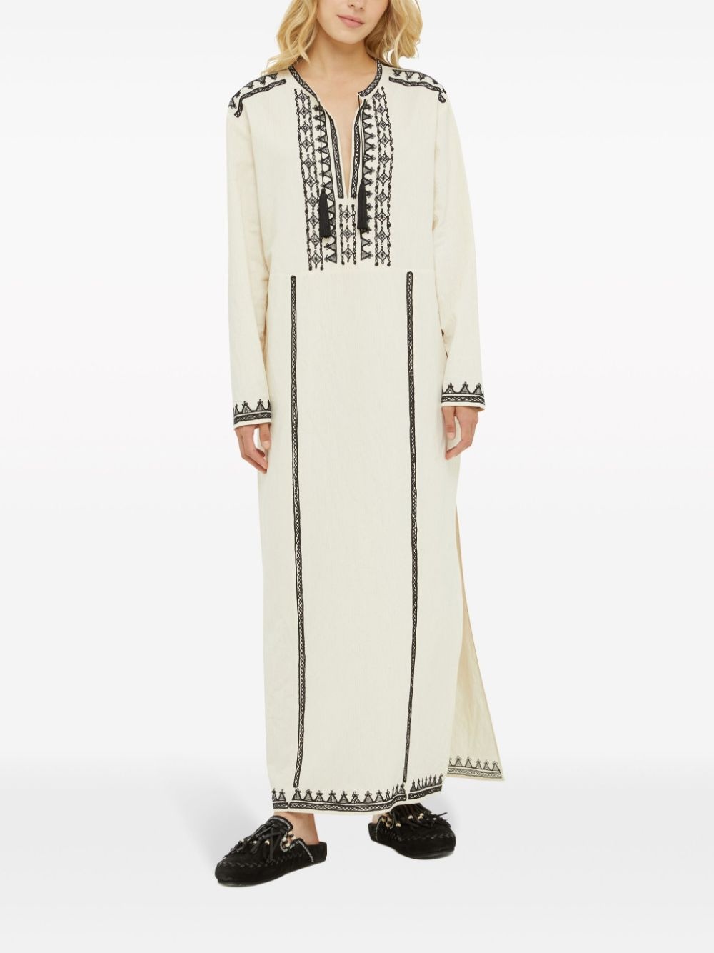 Akasha embroidered cotton-blend dress - 2