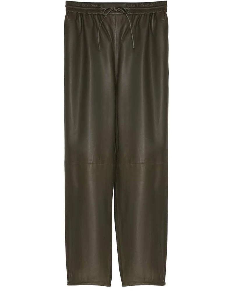 Lamb leather joggers 1