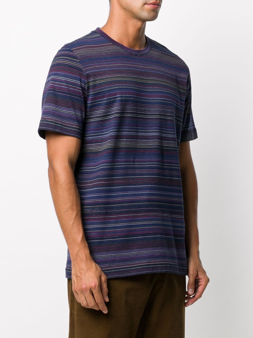 striped pattern T-shirt - 3