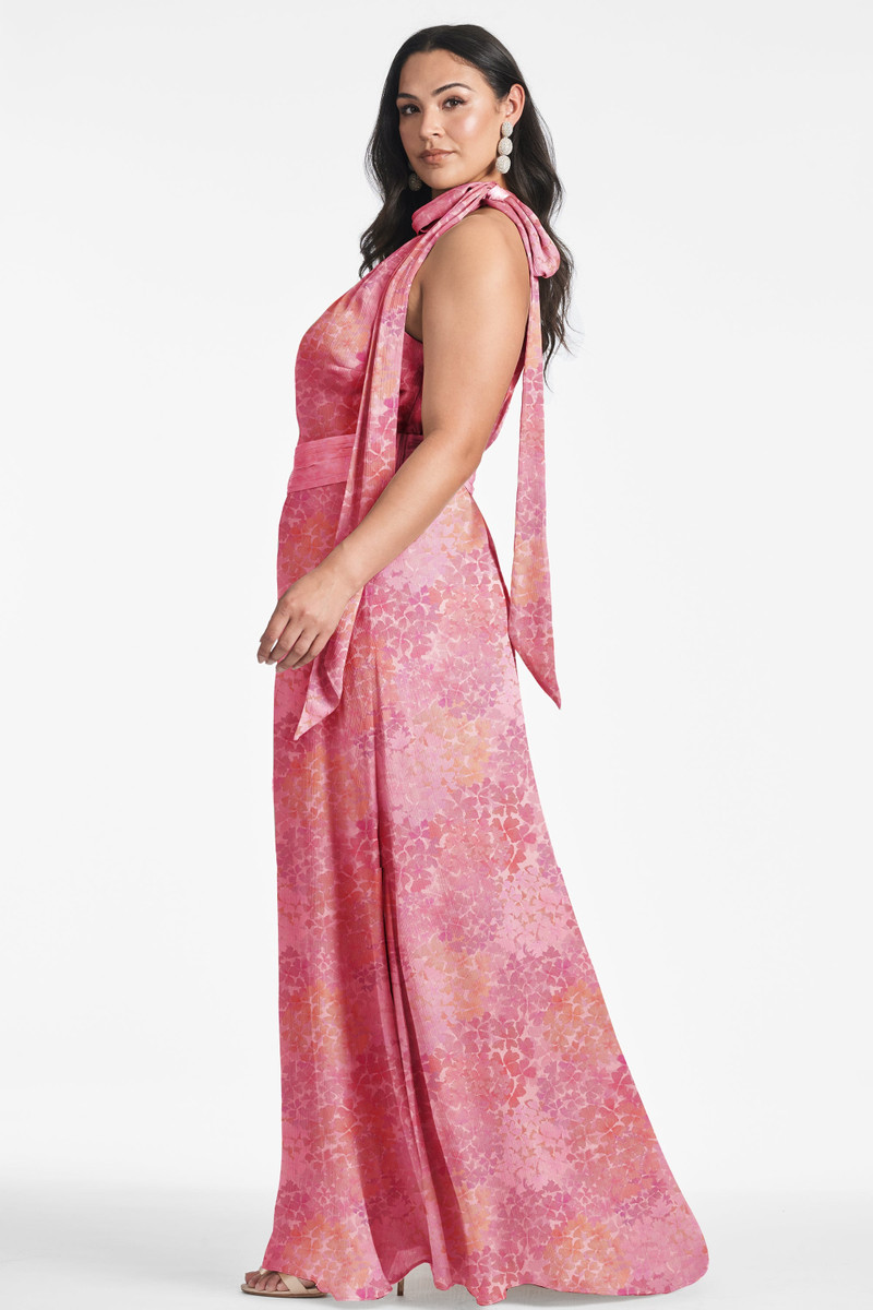 Kayla Gown - Pastel Sunset Hydrangea 5