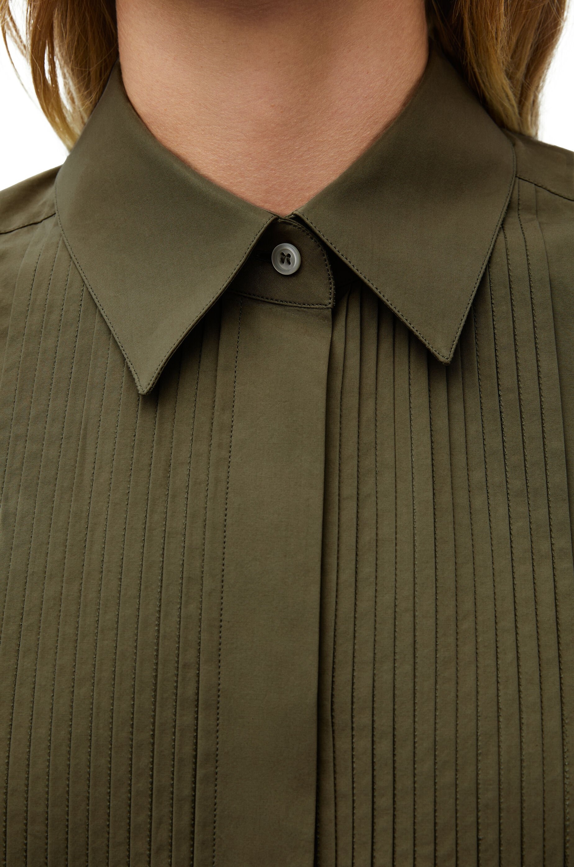 Pleated shirt in cotton - 5