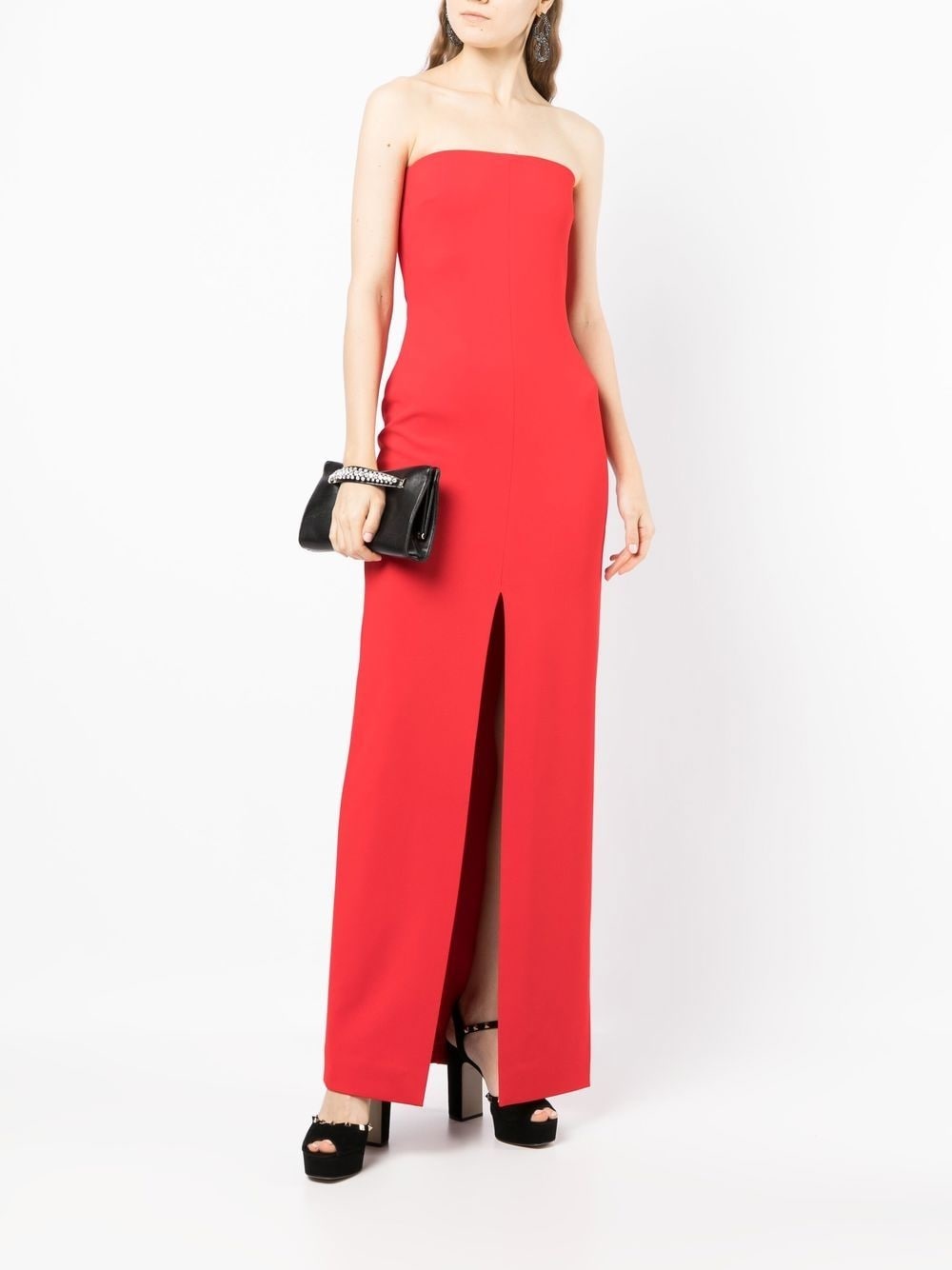 strapless maxi dress - 2