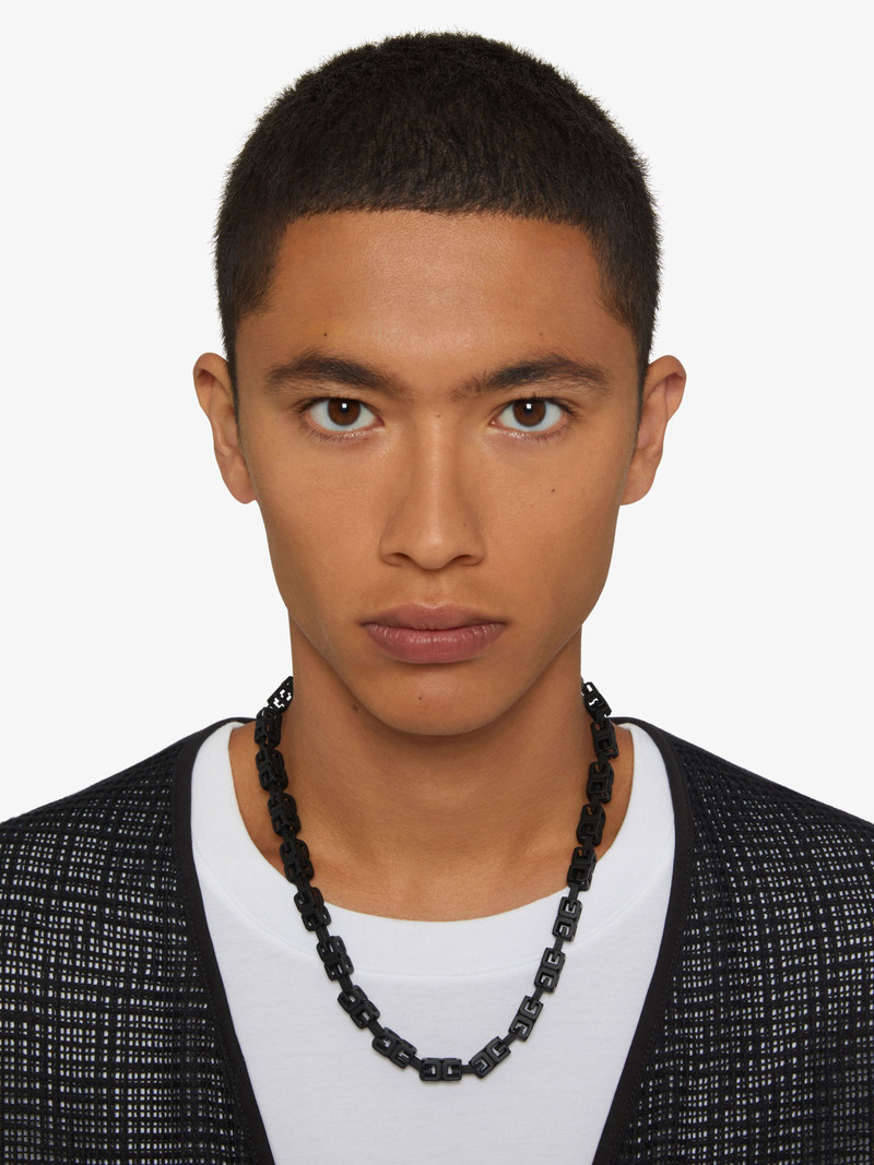 G CUBE NECKLACE IN ENAMELLED METAL 3