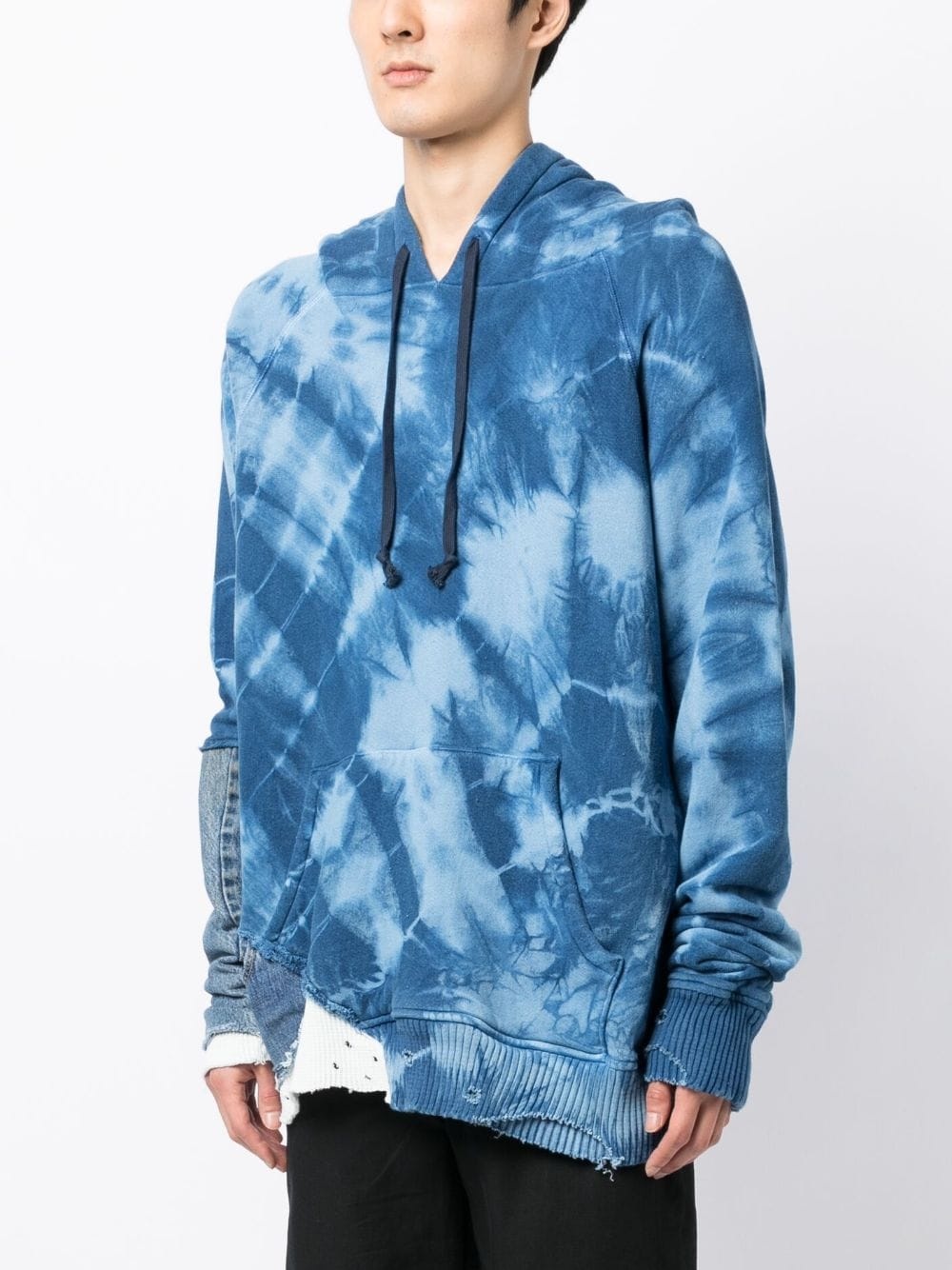 tie-dye pattern cotton hoodie - 3