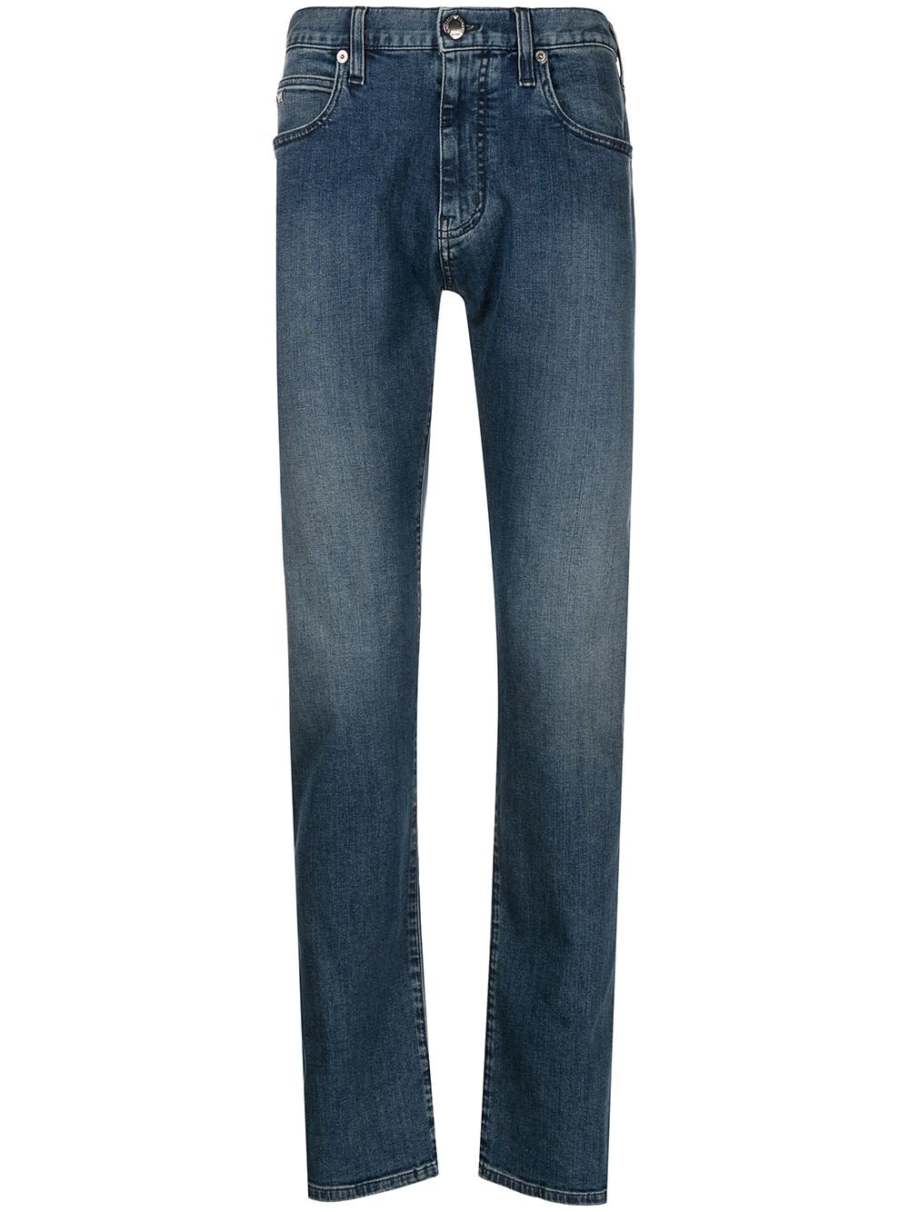 mid-rise slim-fit jeans - 1