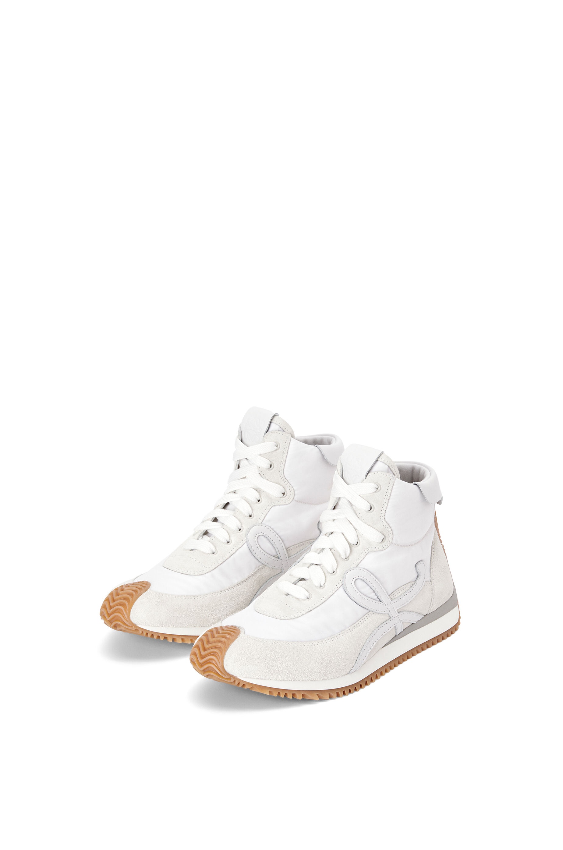 High top flow runner in nylon and suede - 2
