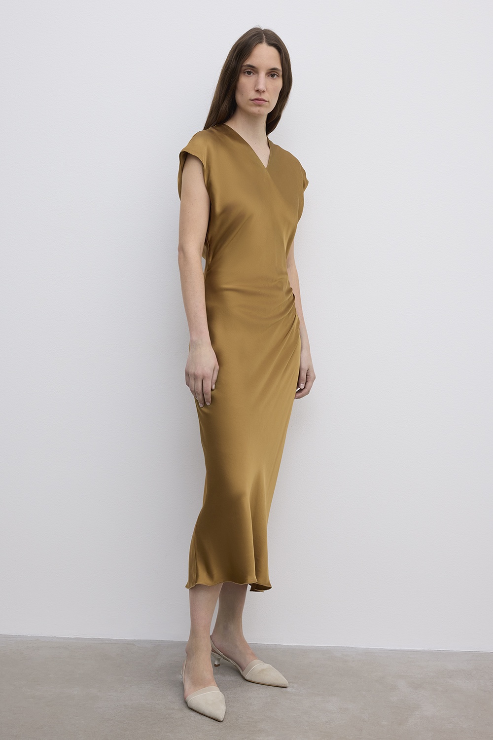 Fluid V-neck Dress - 3