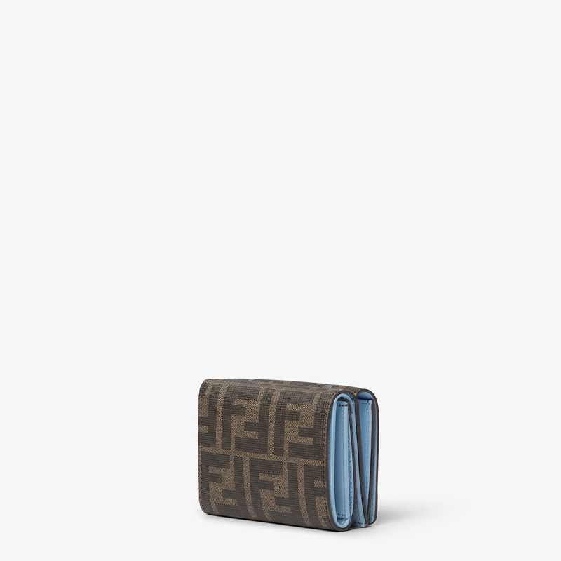Fantastic Fendi Future Fendi Roma Wallet Brown FF fabric wallet with print 3