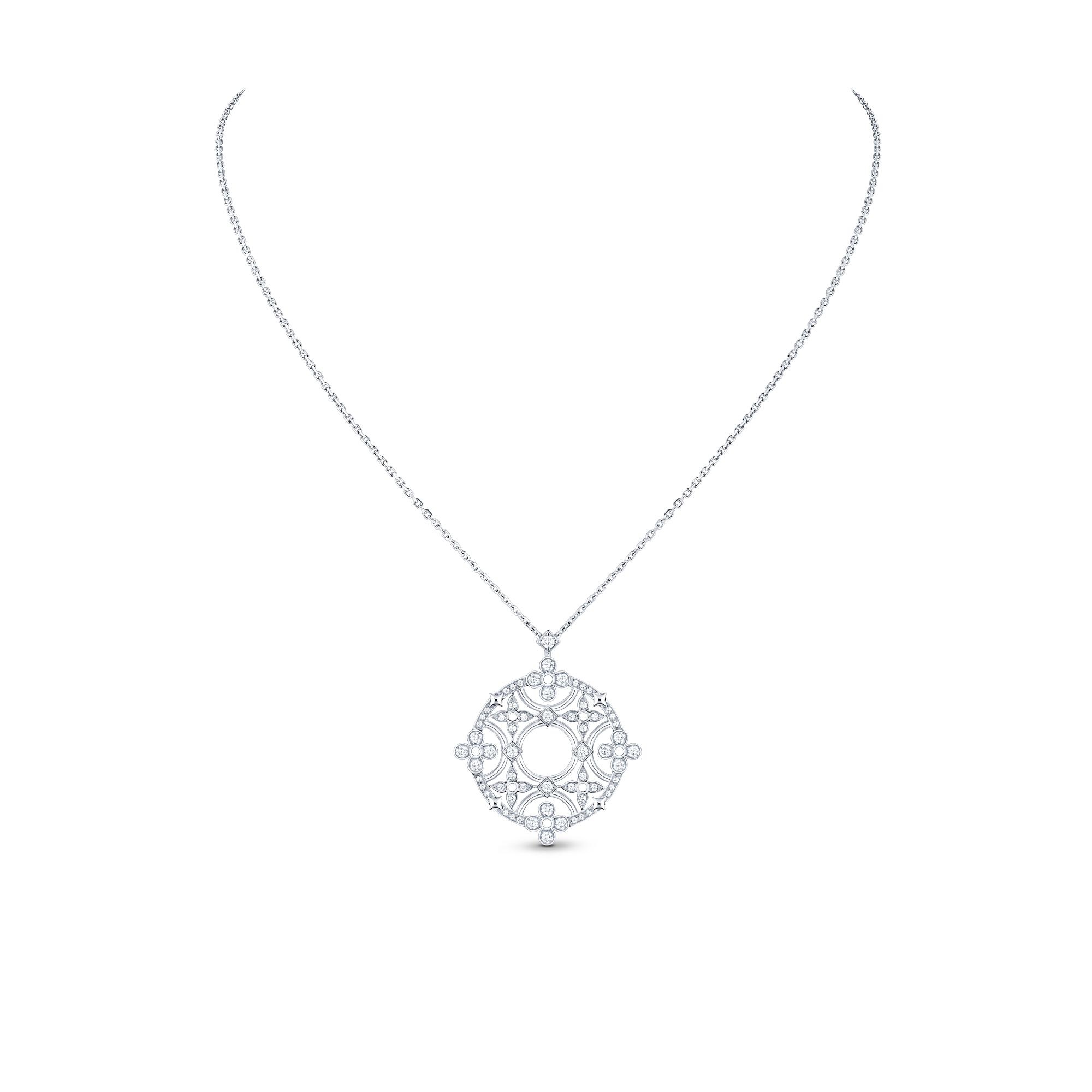 Dentelle Medallion, White Gold And Diamonds - 2