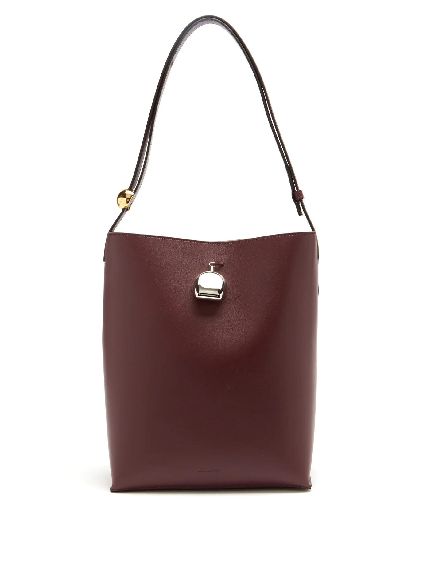 Perfume-charm medium leather tote bag - 1