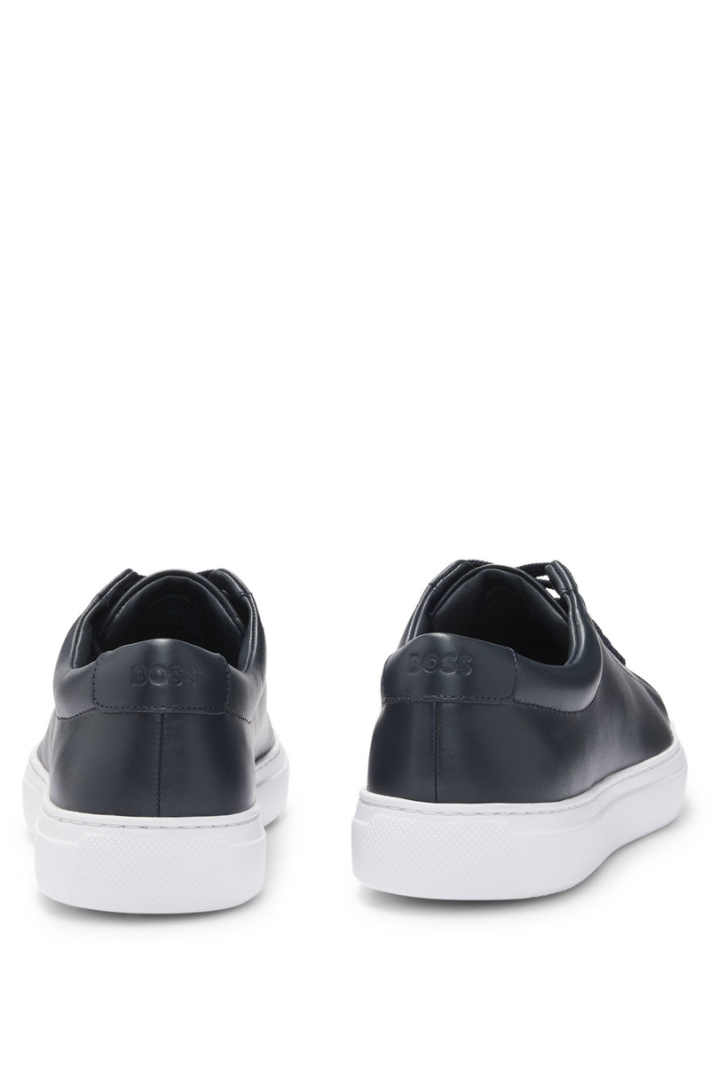 NAPPA-LEATHER TRAINERS WITH BRANDED COUNTER 5