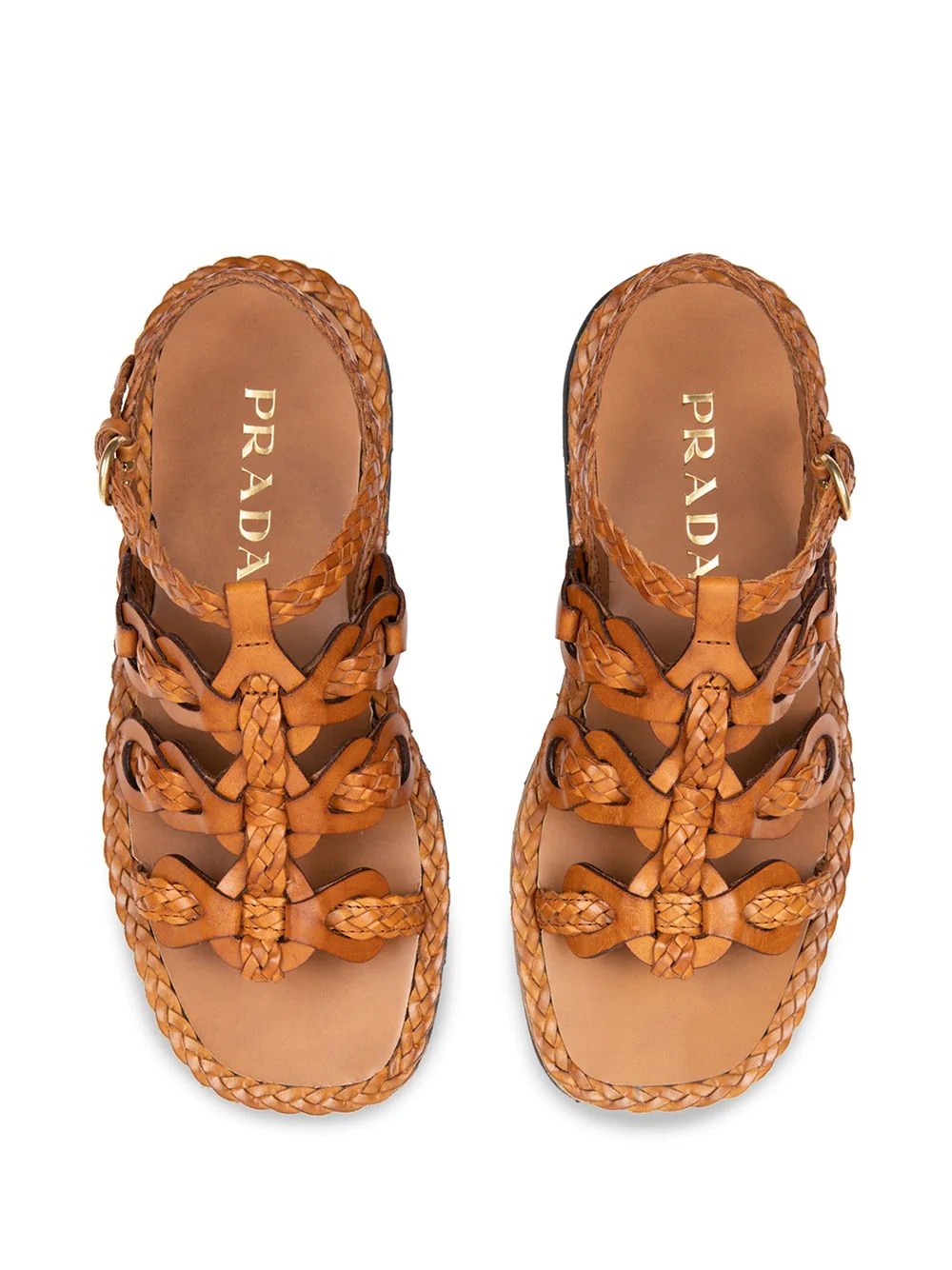 woven flat sandals - 4