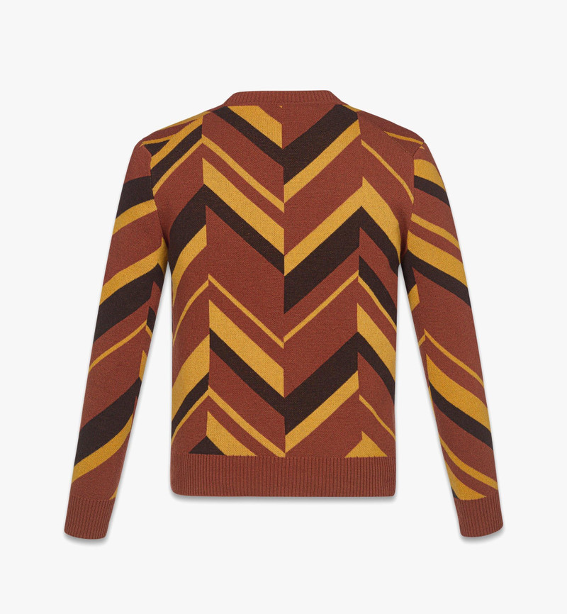 Mega Herringbone Sweater in Wool-Cashmere Jacquard 3