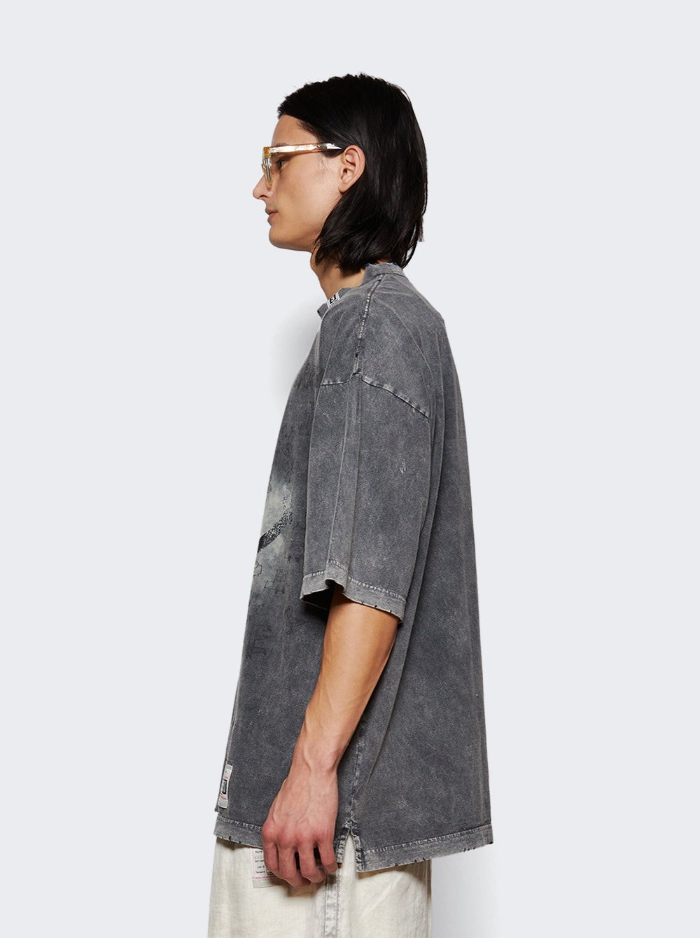 Bleached Tee Black - 3