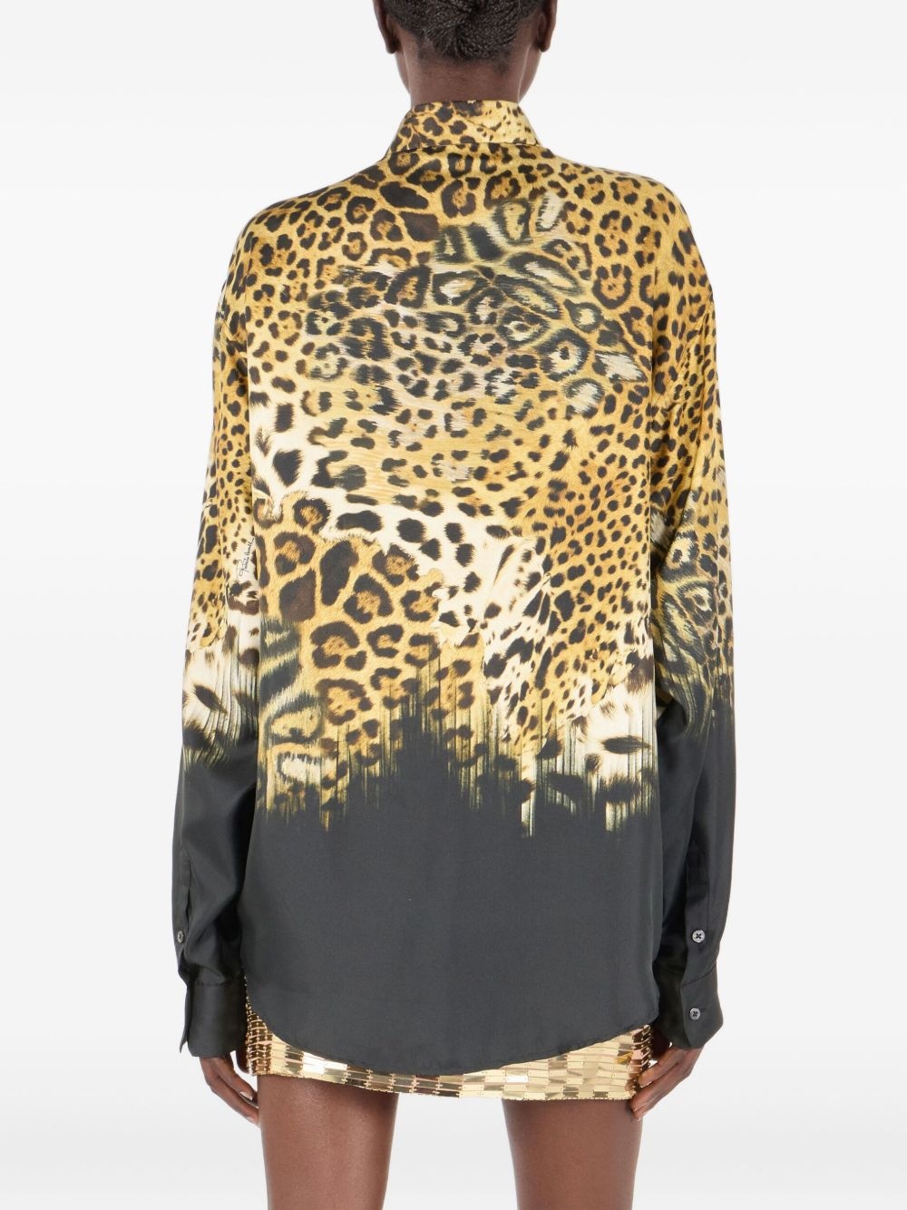 leopard-print shirt - 4