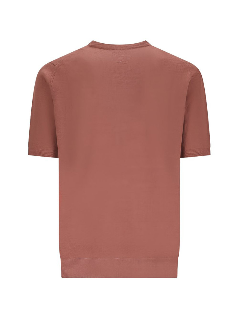 LARDINI short-sleeve knitted T-shirt outlook