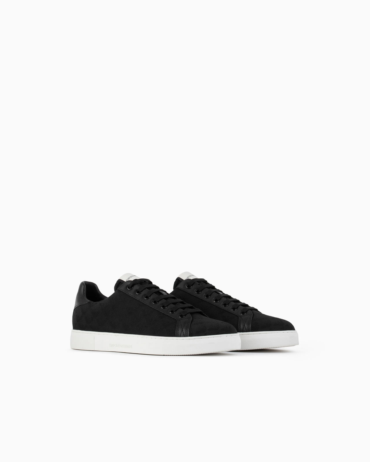 Nylon sneakers with jacquard all-over eagle - 2
