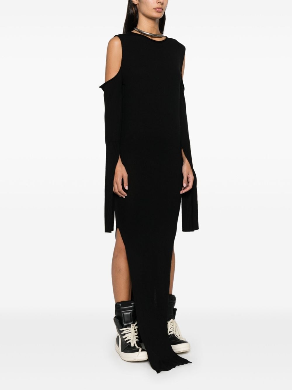cut out-detail maxi dress - 3