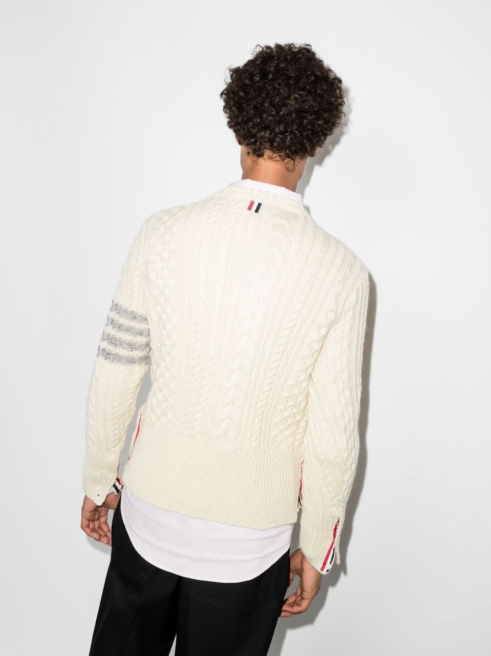 4-Bar cable-knit jumper - 3