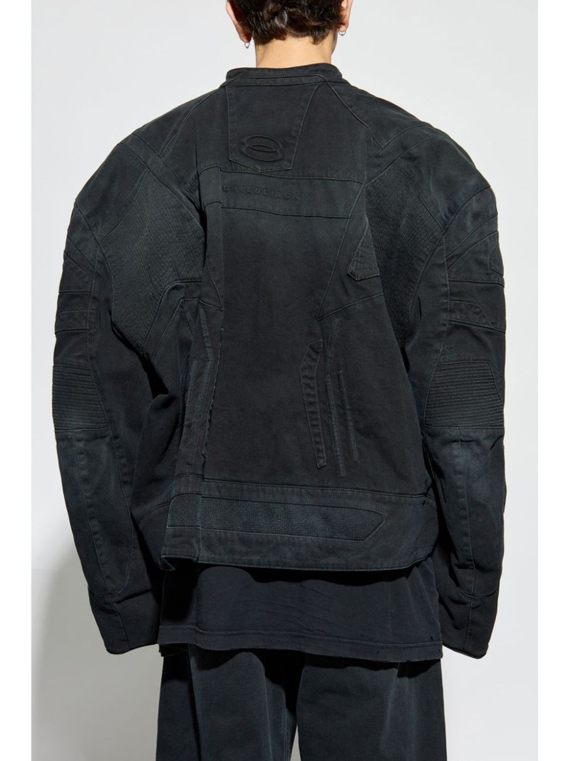 embossed logo denim jacket 4