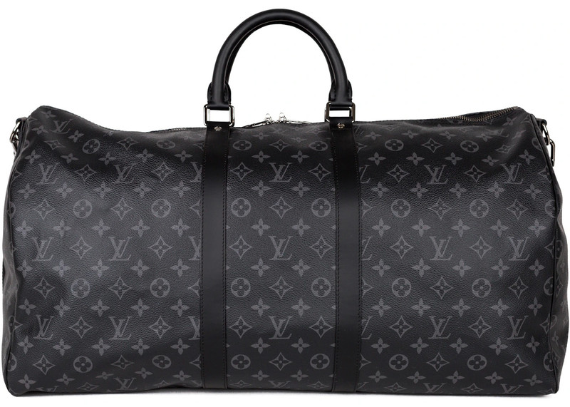 Louis Vuitton Louis Vuitton Keepall Bandouliere Monogram Eclipse (Without Accessories ) 55 Black/Grey outlook