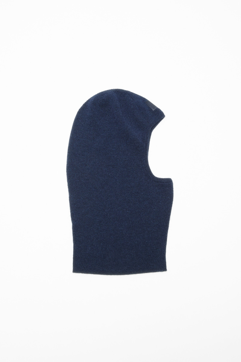 Face logo balaclava beanie - Navy melange 1