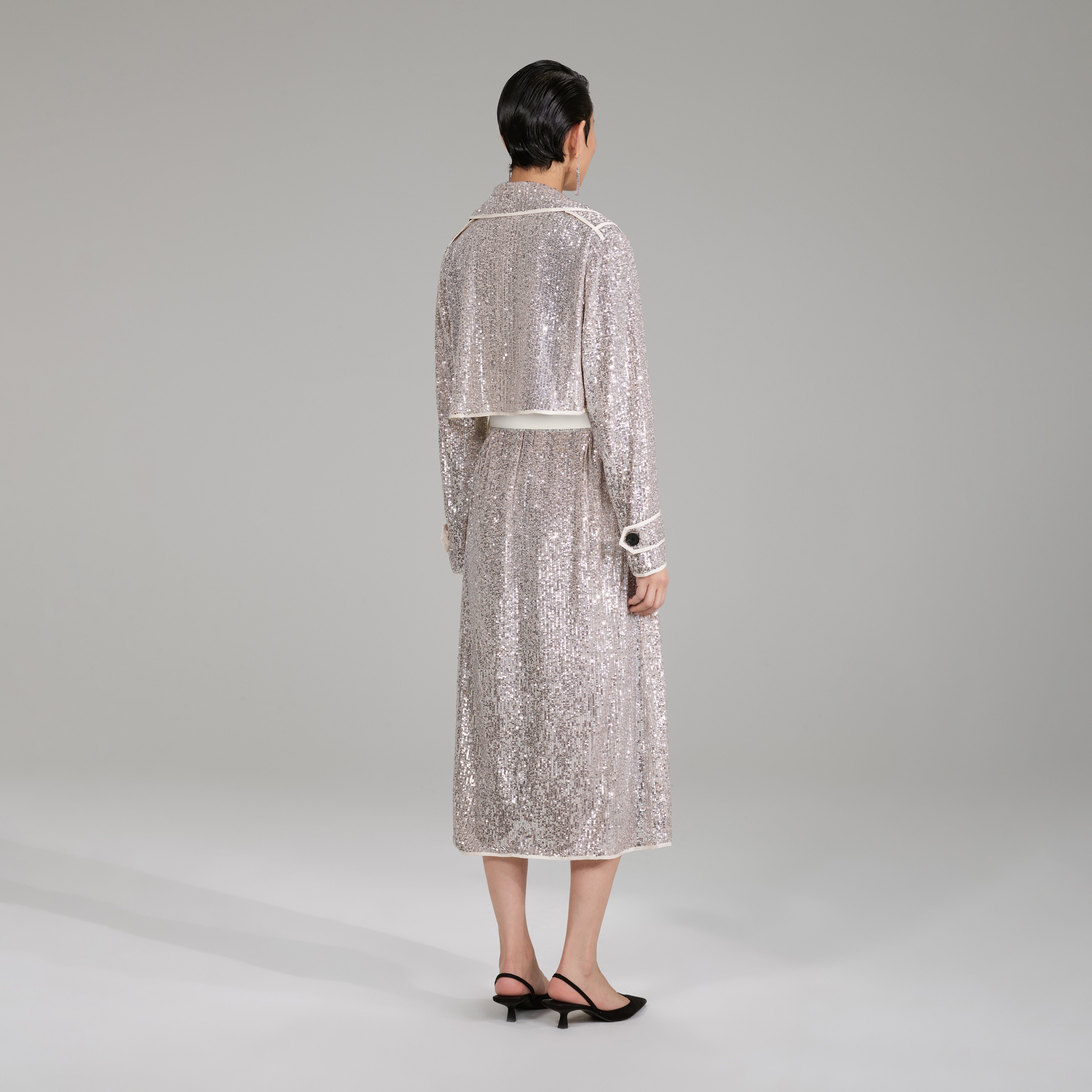 Stretch Sequin Coat - 3