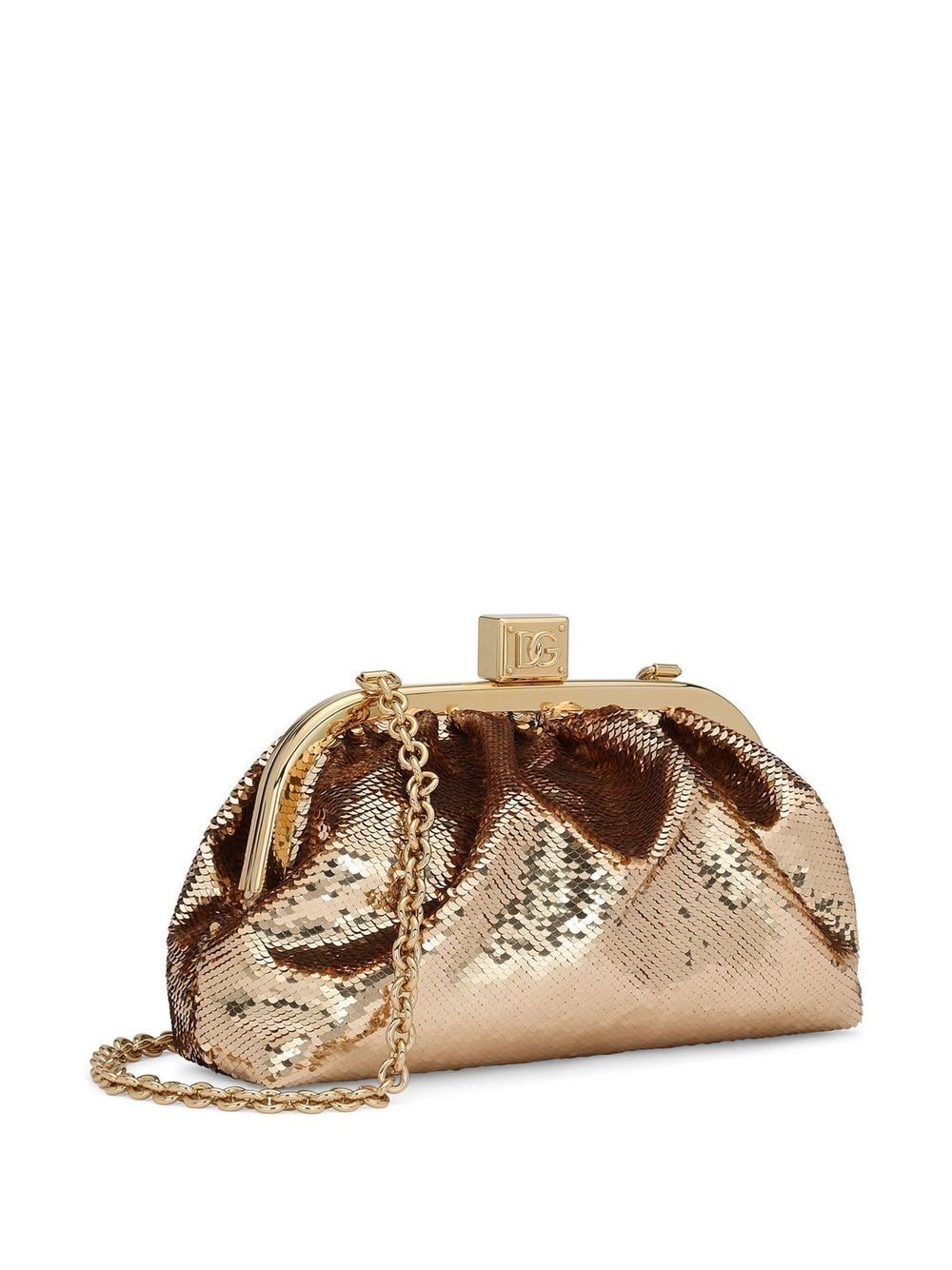 sequin-embellished clutch bag - 4