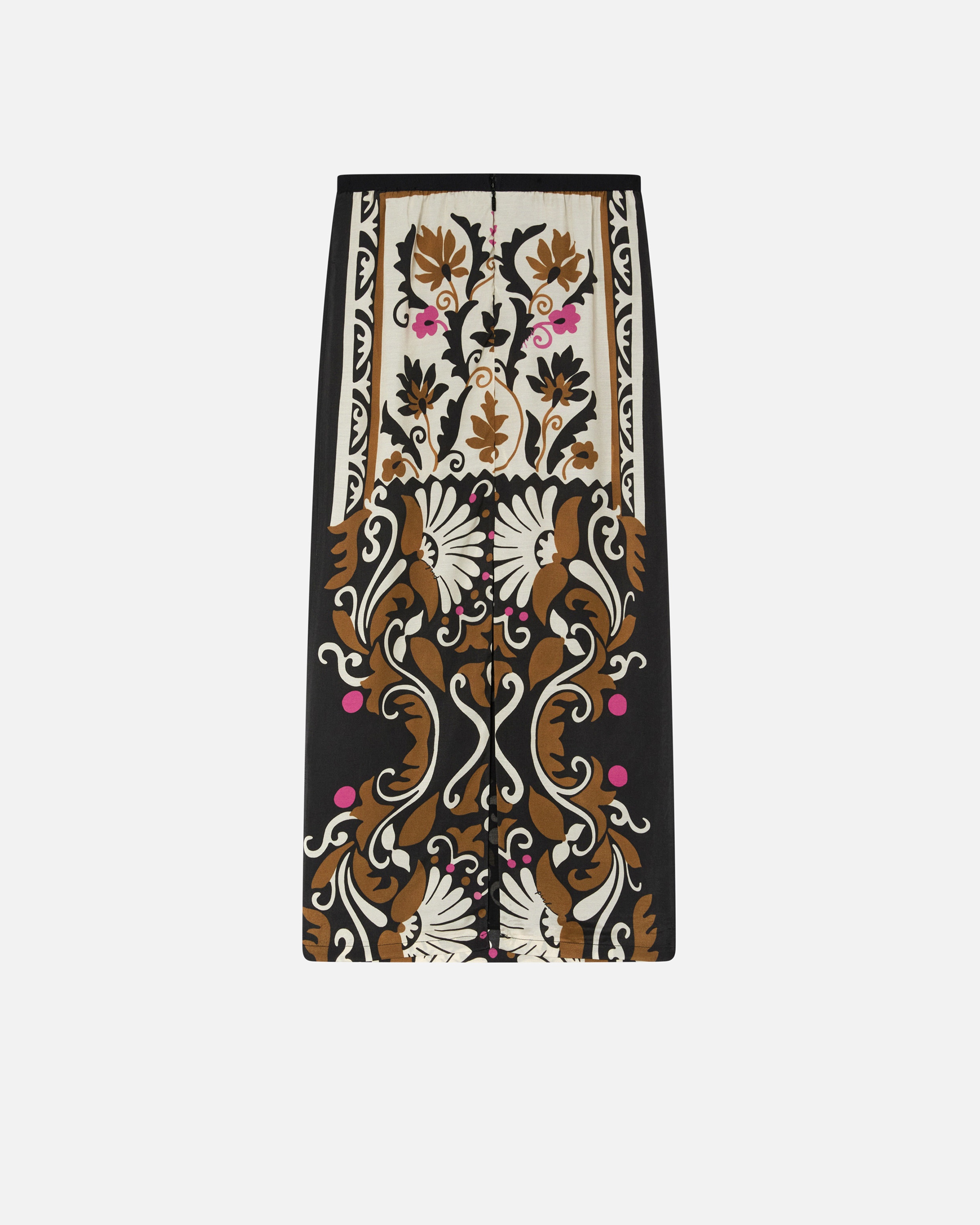 LONG FLORAL-PRINT SKIRT WITH SLIT - 6