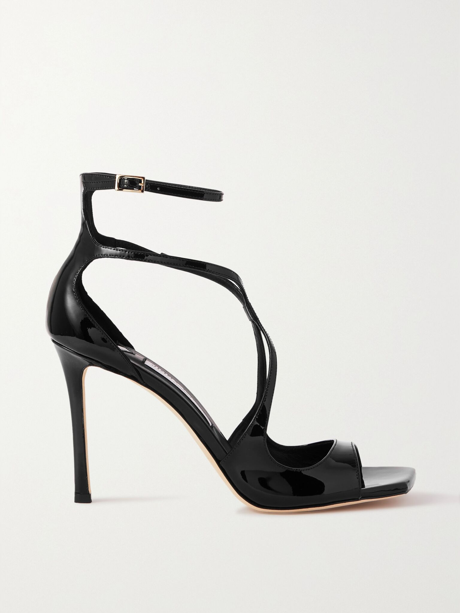 Azia 95 patent-leather sandals Black - 1