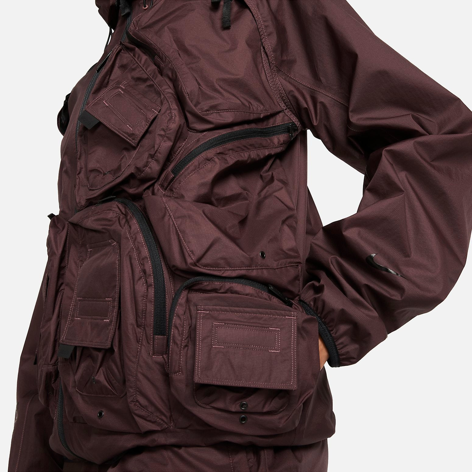 Nike x NOCTA NRG Track Jacket 'Dark Wine Black' DR2618-646 - 4