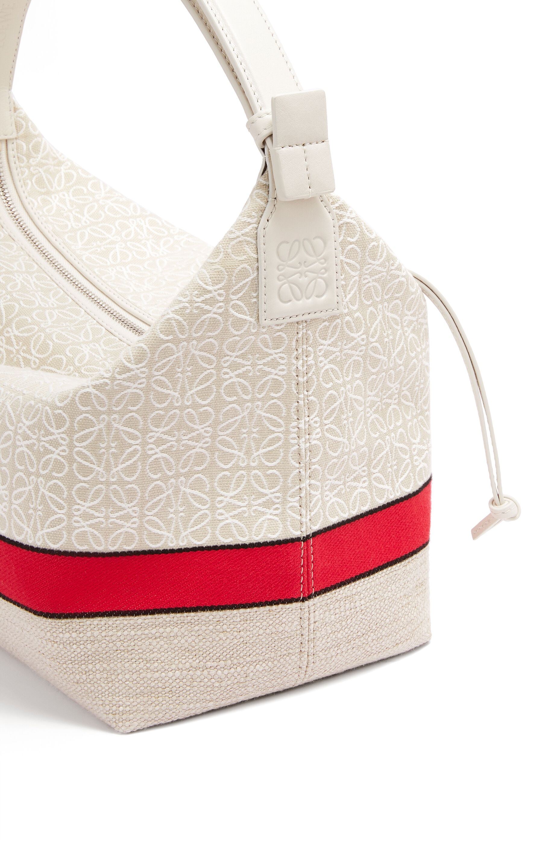 Cubi bag in jacquard and calfskin - 6