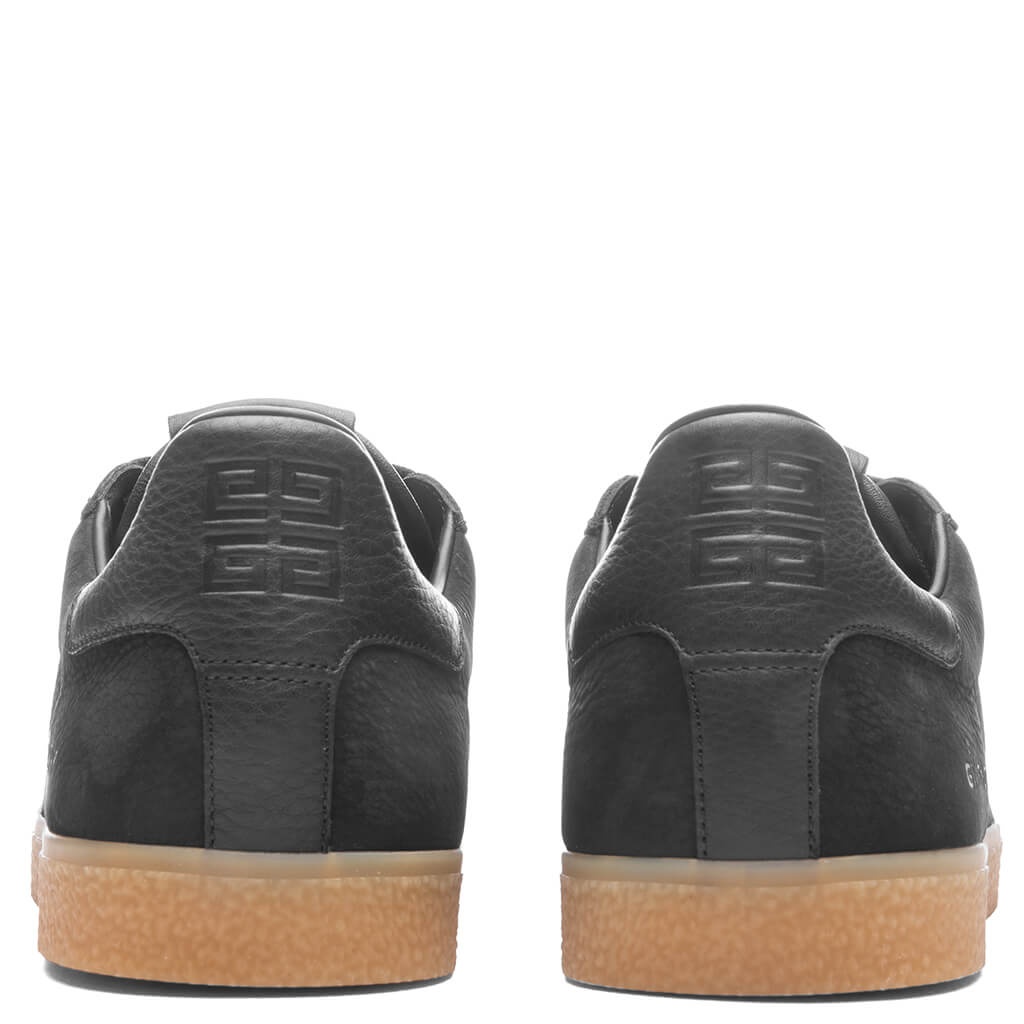 TOWN NUBUCK AND LEATHER SNEAKERS - BLACK - 4