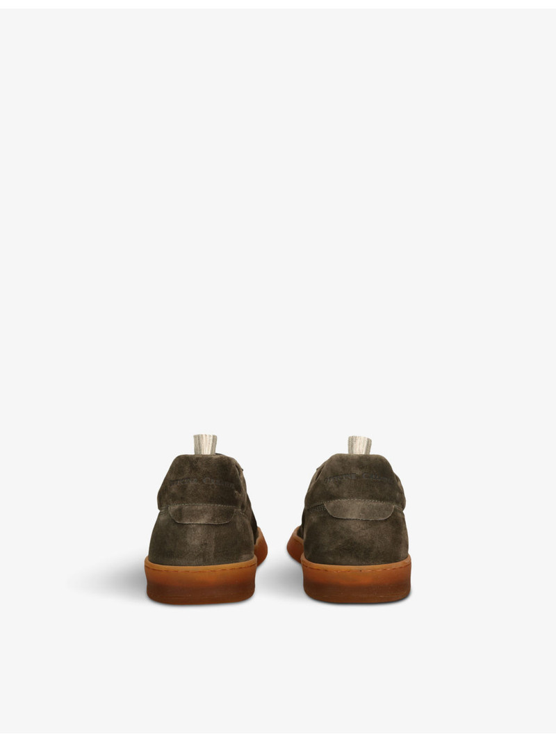 OFFICINE CREATIVE Halo suede low-top trainers outlook