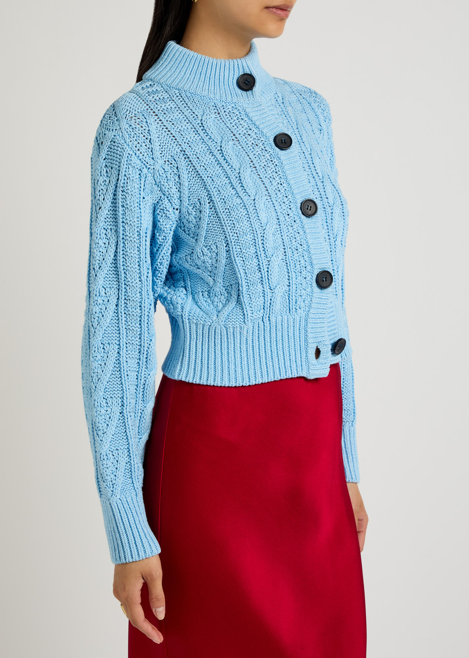 Emilia Wickstead Aleph Cable-knit Cotton Cardigan - 2