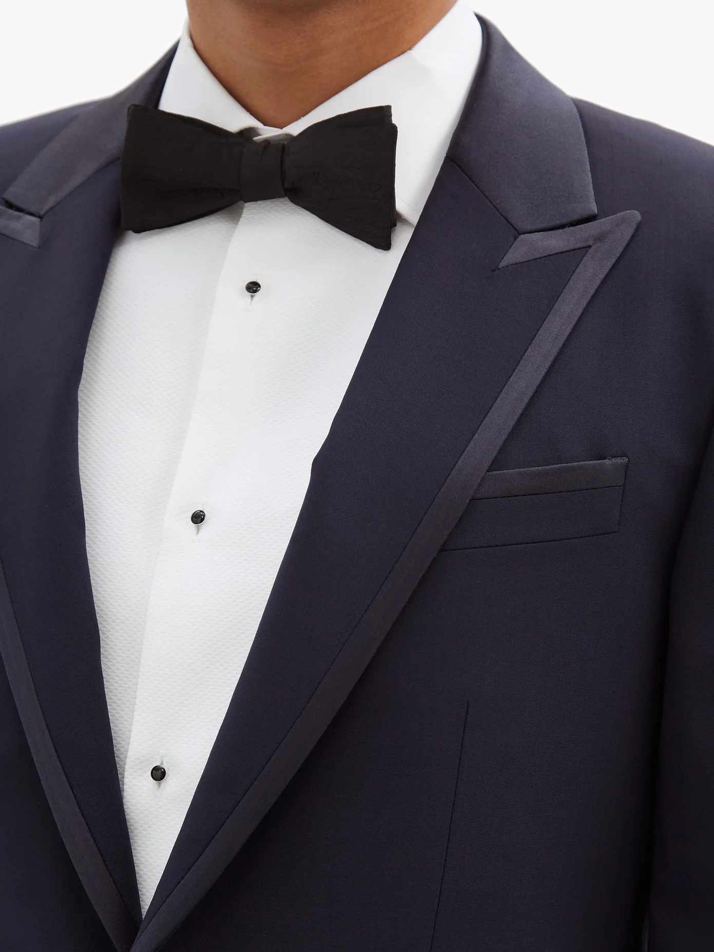 Two-piece wool-blend twill tuxedo suit - 3