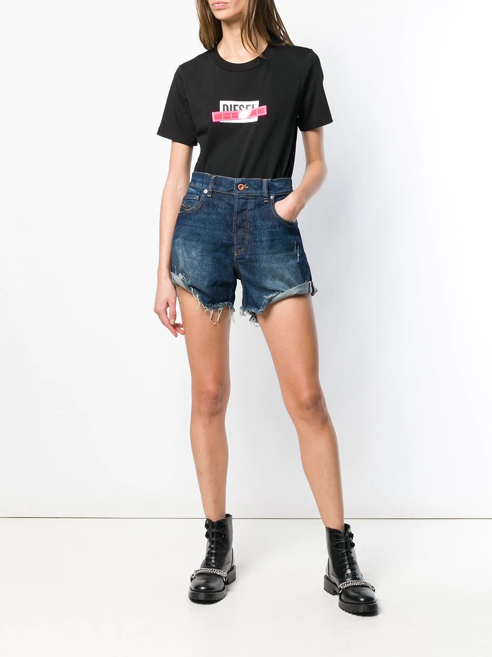 turn-up midi shorts - 2